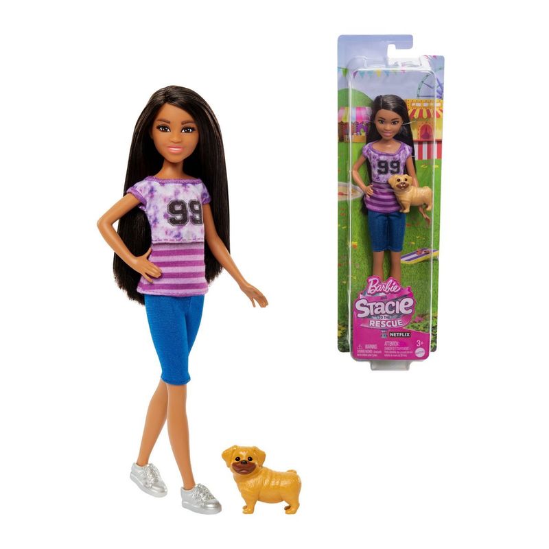 BARBIE - BARBIE MUÑECA STACIE AL RESCATE LIGAYA.-
