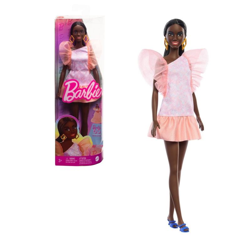 BARBIE - BARBIE FASHIONISTAS - VESTIDO NARANJA