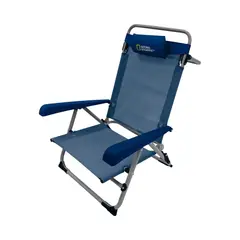 NATIONAL GEOGRAPHIC - Silla Plegable Playa Almohada Vermont Azul