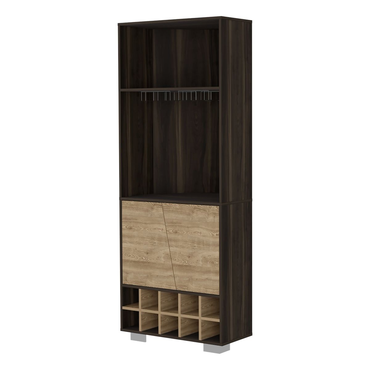 FMFURNITURE - Bar Esquinero Fm-006C - Cafe Oscuro