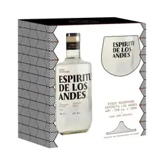 ESPIRITU DE LOS ANDES - Pisco Espíritu De Los Andes 40º 750cc + Copa de Regalo