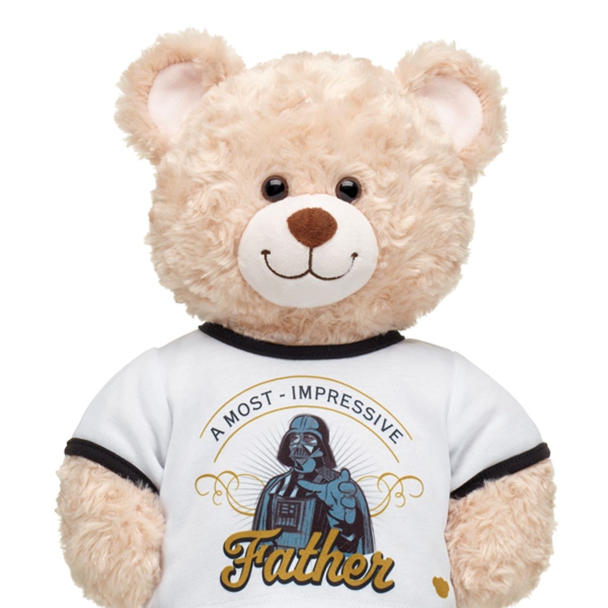 BUILD A BEAR - Polera blanca Build a Bear Darth Vader Star Wars