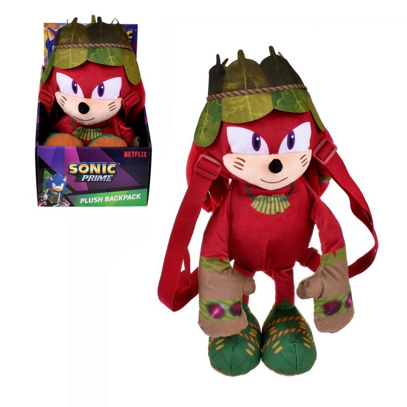 SONIC - PELUCHE MOCHILA SONIC DE 30 CMS - KNUCKLES