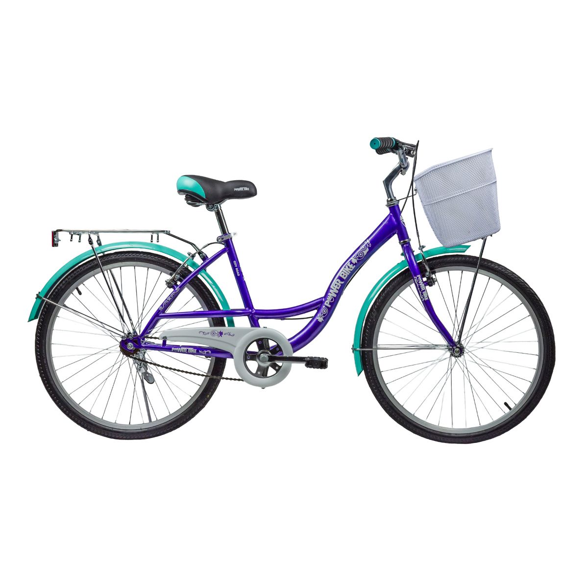 POWERBIKE - BICICLETA PASEO 24 POWERBIKE MORADA