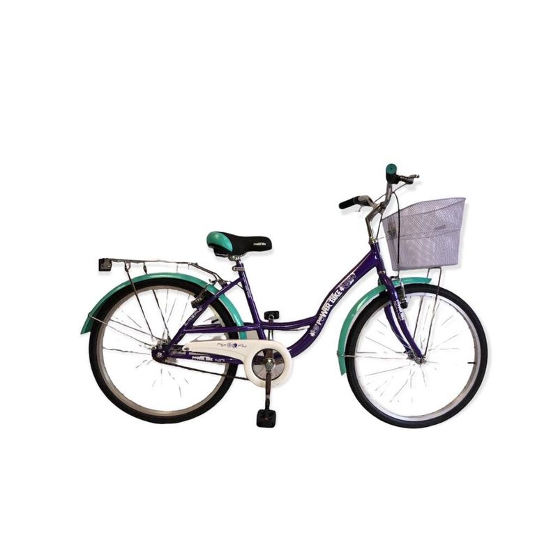 POWERBIKE - BICICLETA PASEO 24 POWERBIKE MORADA
