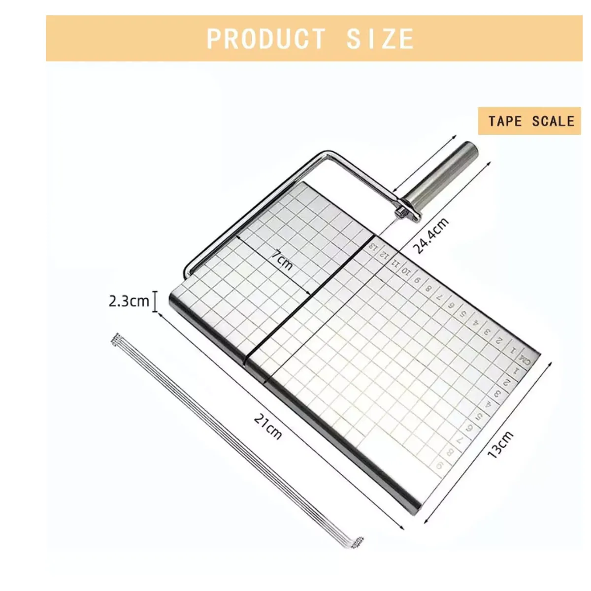 GENERICO - Cortadora De Jamón Y Queso Acero Inoxidable Con Báscula