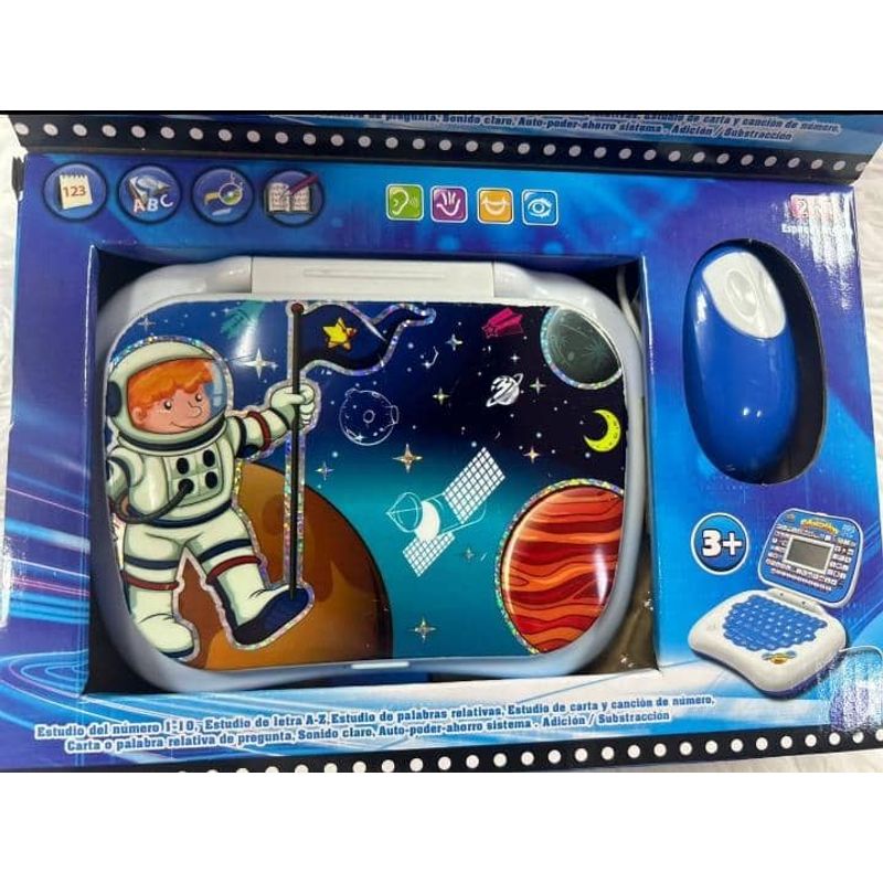 GENERICO - COMPUTADORA INTERACTIVA ESPAÑOL-INGLES  AZUL PLANETAS WYM