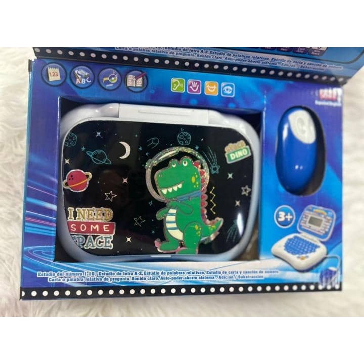 GENERICO - COMPUTADORA INTERACTIVA ESPAÑOL-INGLES  AZUL DINO PLANETA
