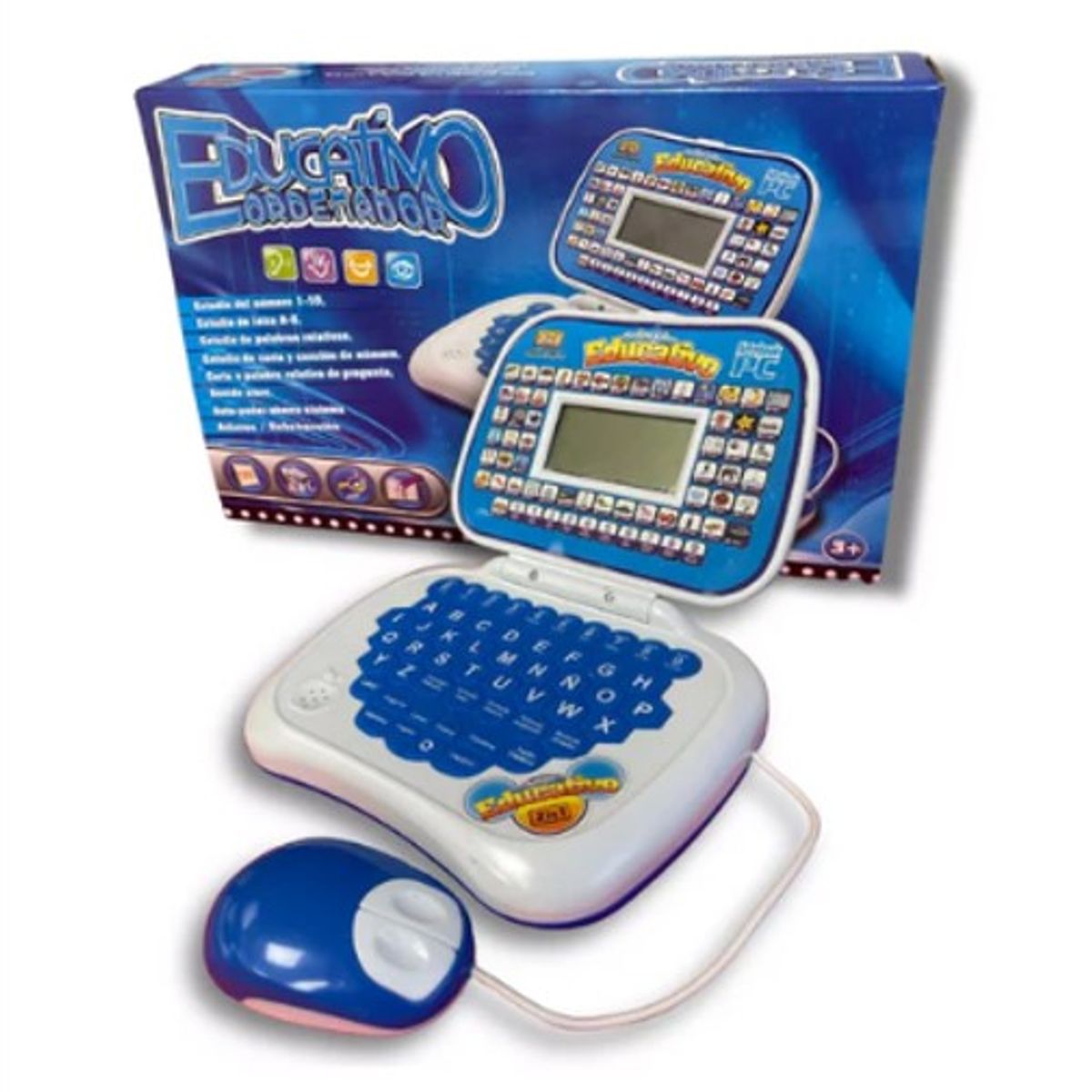 GENERICO - COMPUTADORA INTERACTIVA ESPAÑOL-INGLES  AZUL DINO PLANETA