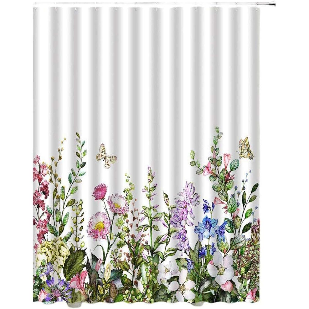 GENERICO - CORTINA DE BAÑO IMPERMEABLE MÁS FORRO DE DUCHA 180x180 cm