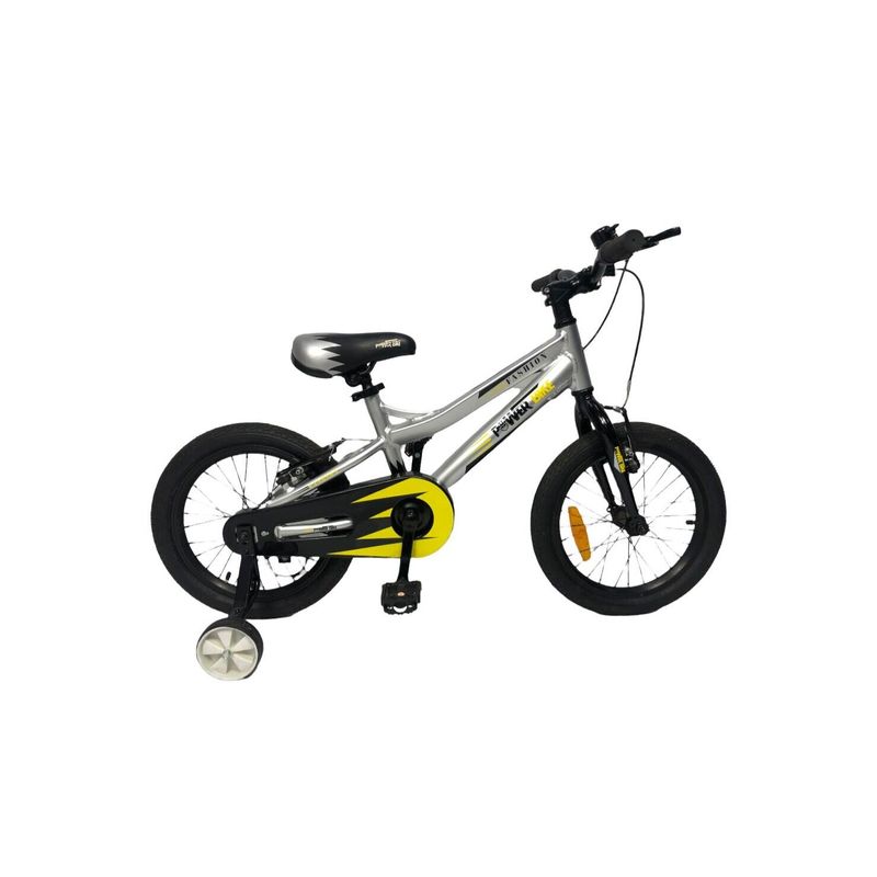 POWERBIKE - BICICLETA 16 POWERBIKE FASHION GRIS ALUMINIO