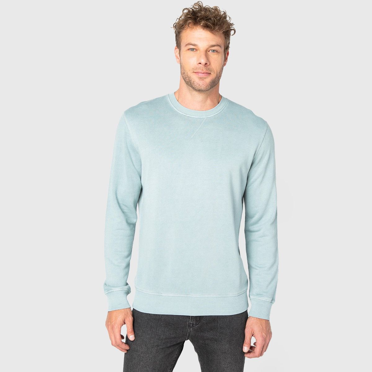 BLACK - Classic Crewneck Light Green  Black Bubba