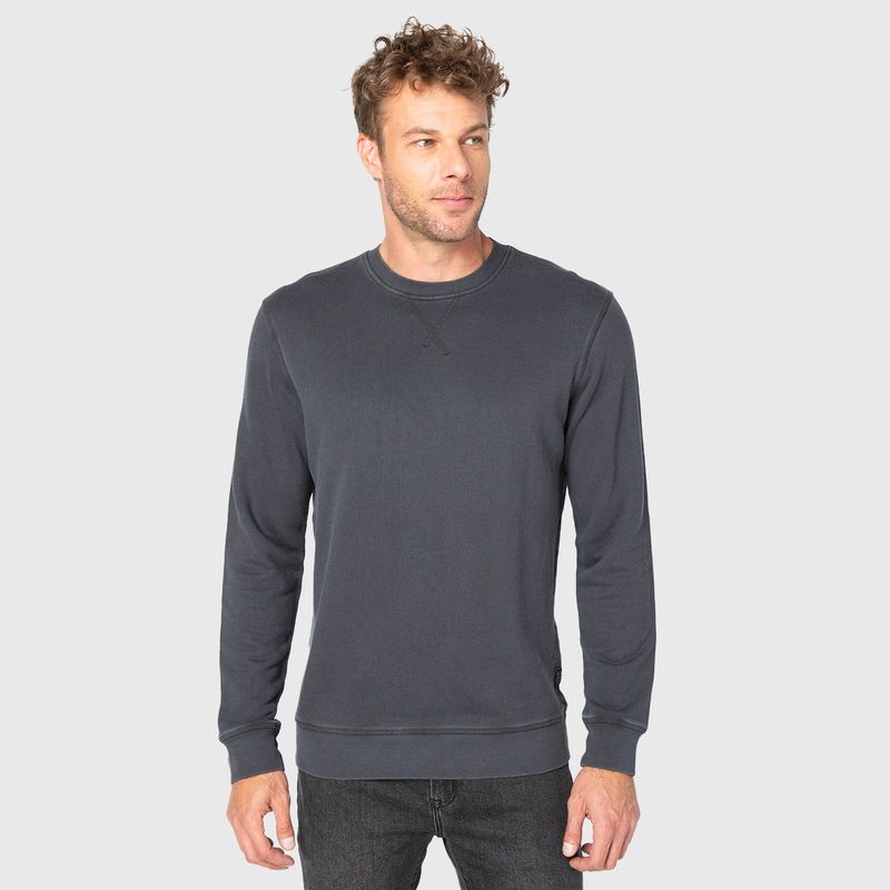 BUBBA - Classic Crewneck Dark Grey  Black Bubba