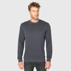 BUBBA - Classic Crewneck Dark Grey Black