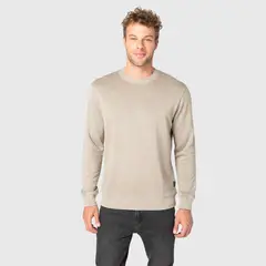 BUBBA - Classic Crewneck Taupe Black