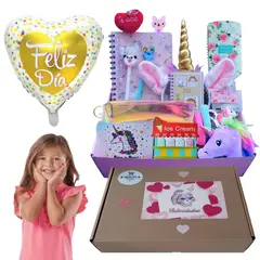 GENERICO - Set de regalo libreta A5 + accesorios para niñas papelería kawaii