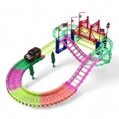 GENERICO - Juguete Pista Auto Riel Luminoso Chico