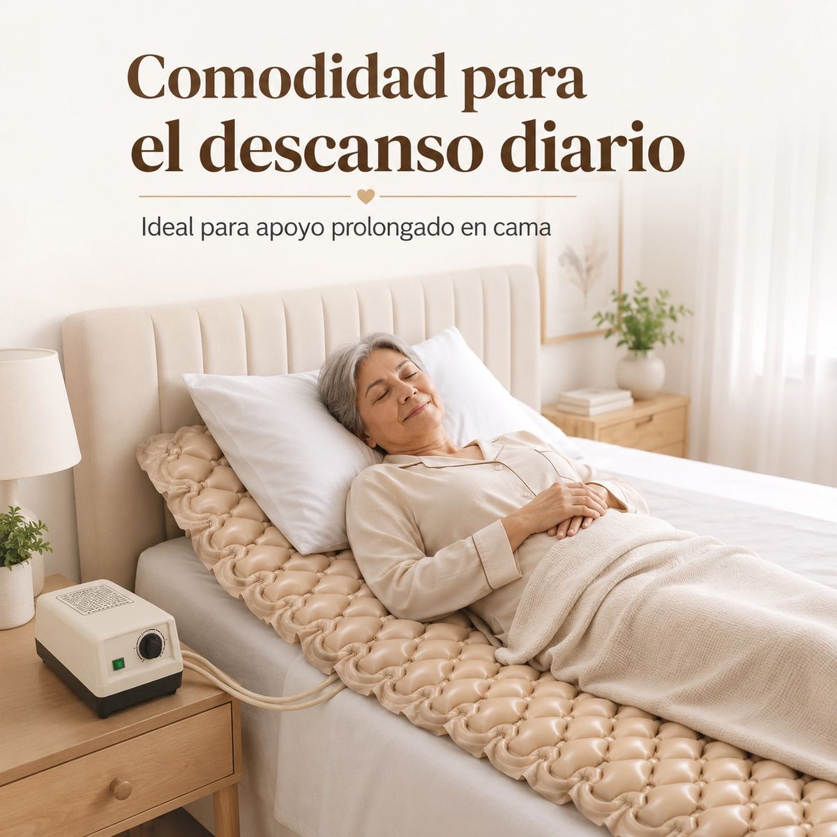 GENERICO - Colchón Antiescaras Con Motor Kit Reparacion