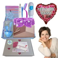 GENERICO - Pack libreta A5 lineada + accesorios de regalo para mujer