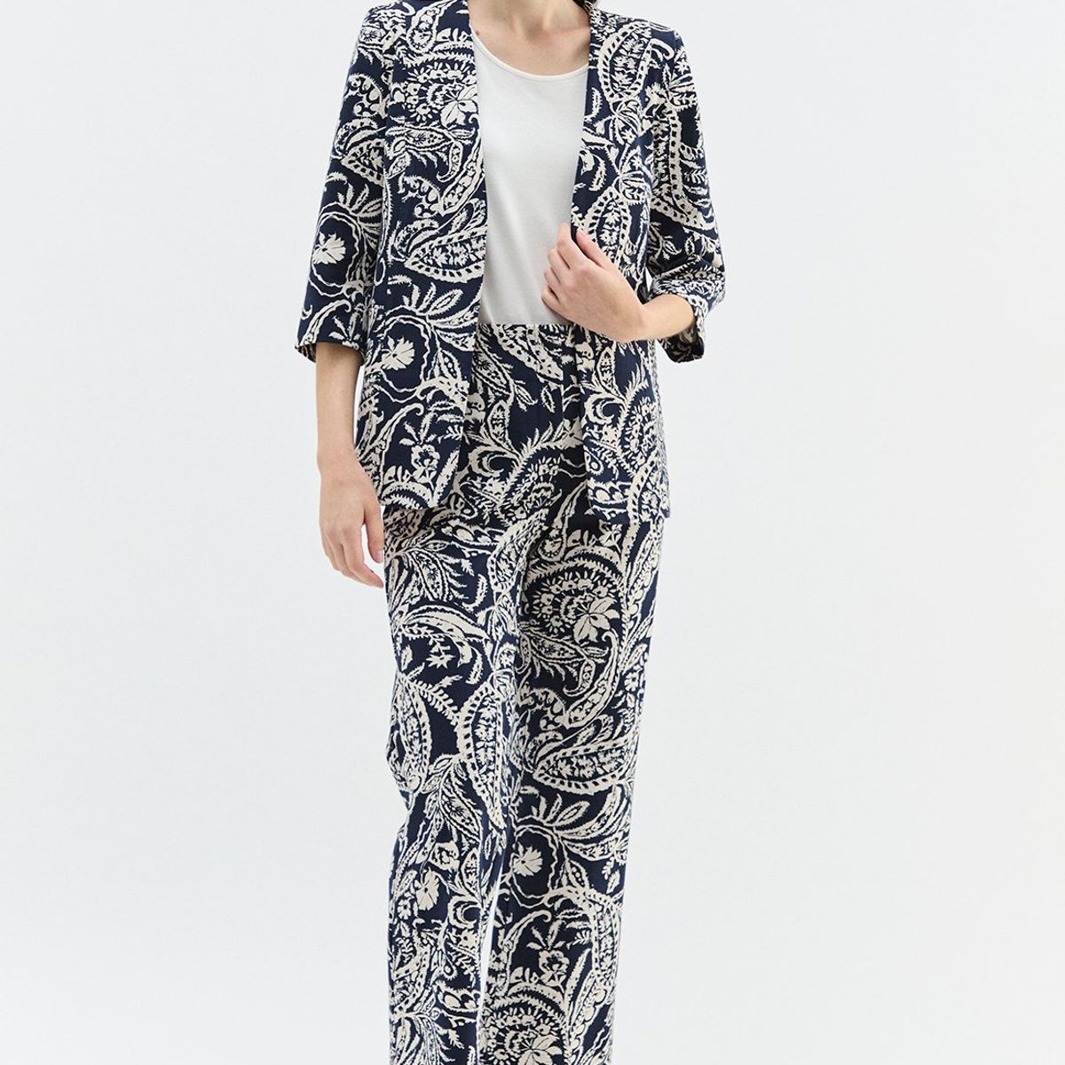 MA GRIFFE - Blazer Azul Marino Mujer Magriffe