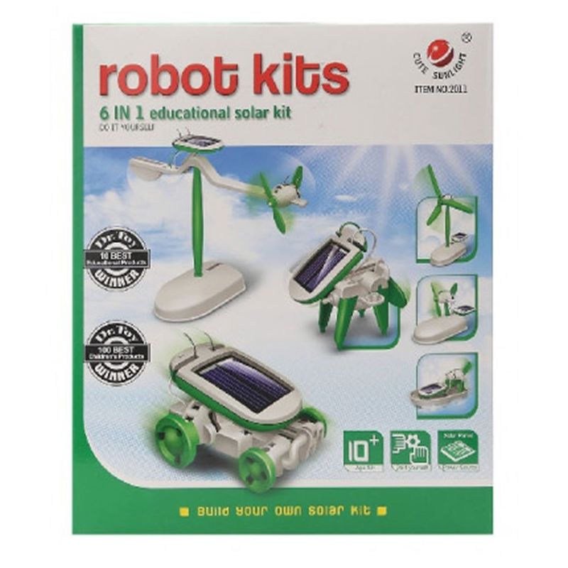 GENERICO - Juguete Solar Robot 6 en 1 Formas Para Armar Robot Kits