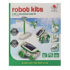 GENERICO - Juguete Solar Robot 6 en 1 Formas Para Armar Robot Kits
