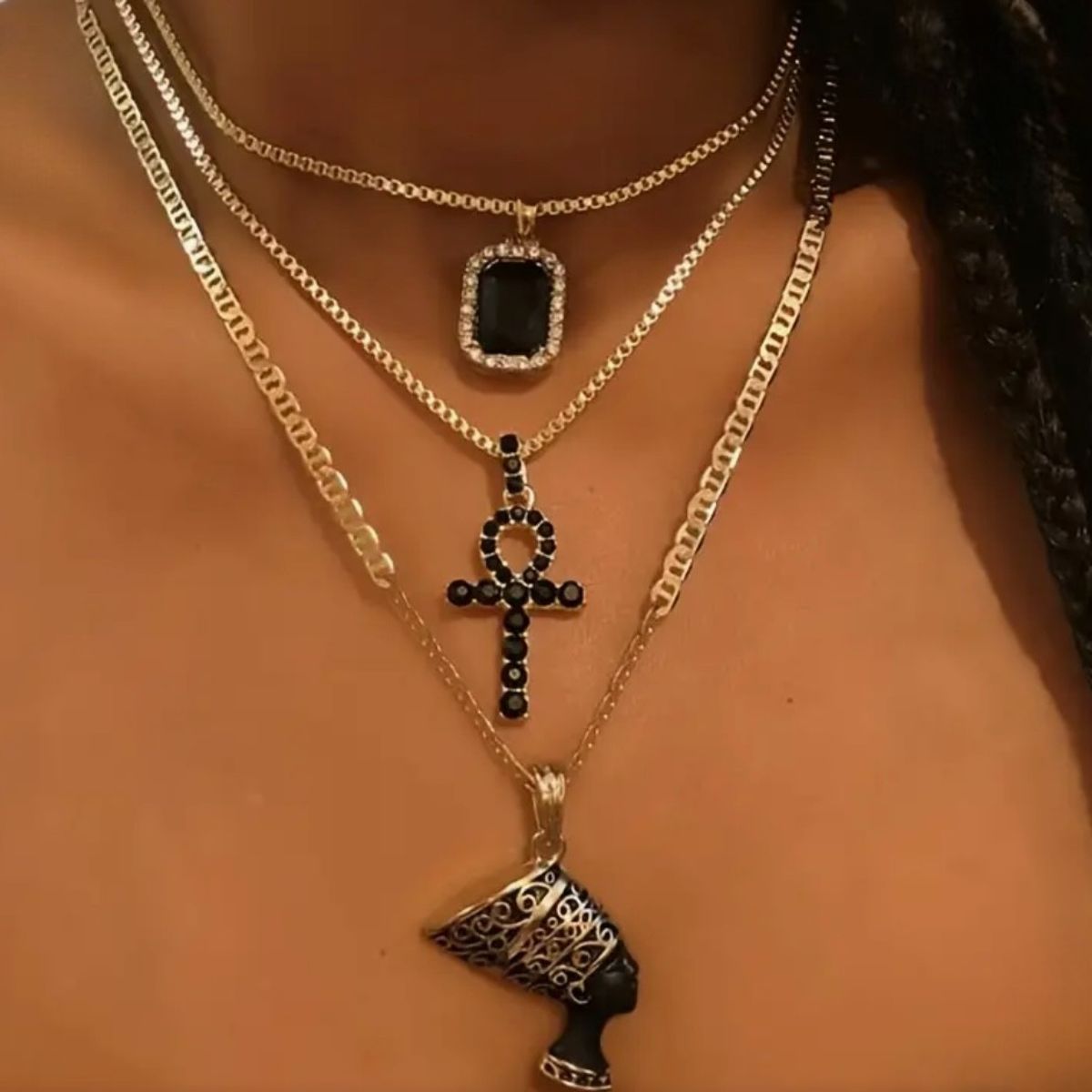 GENERICO - Collar Ankh del Faraón Místico