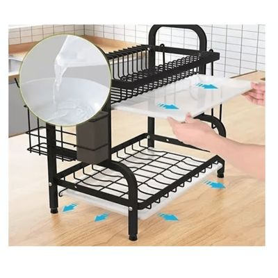 Imagen 2 del producto Escurridor De Platos 2 Niveles De Metal Acero Inoxidable