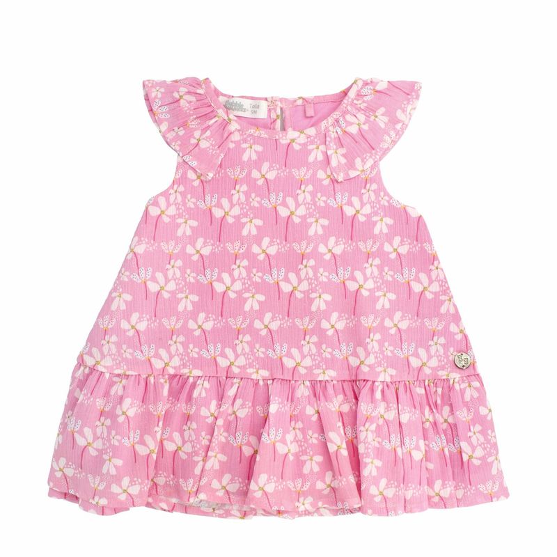 BUBBLE GUMMERS - Vestido Bebés Bubblegummers Jade Rosado