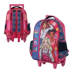 BARBIE - MOCHILA C/RUEDAS LENTEJUELAS