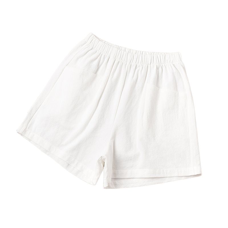 BLWOENS - Pantalones cortos casuales de verano para mujeres - Blanco