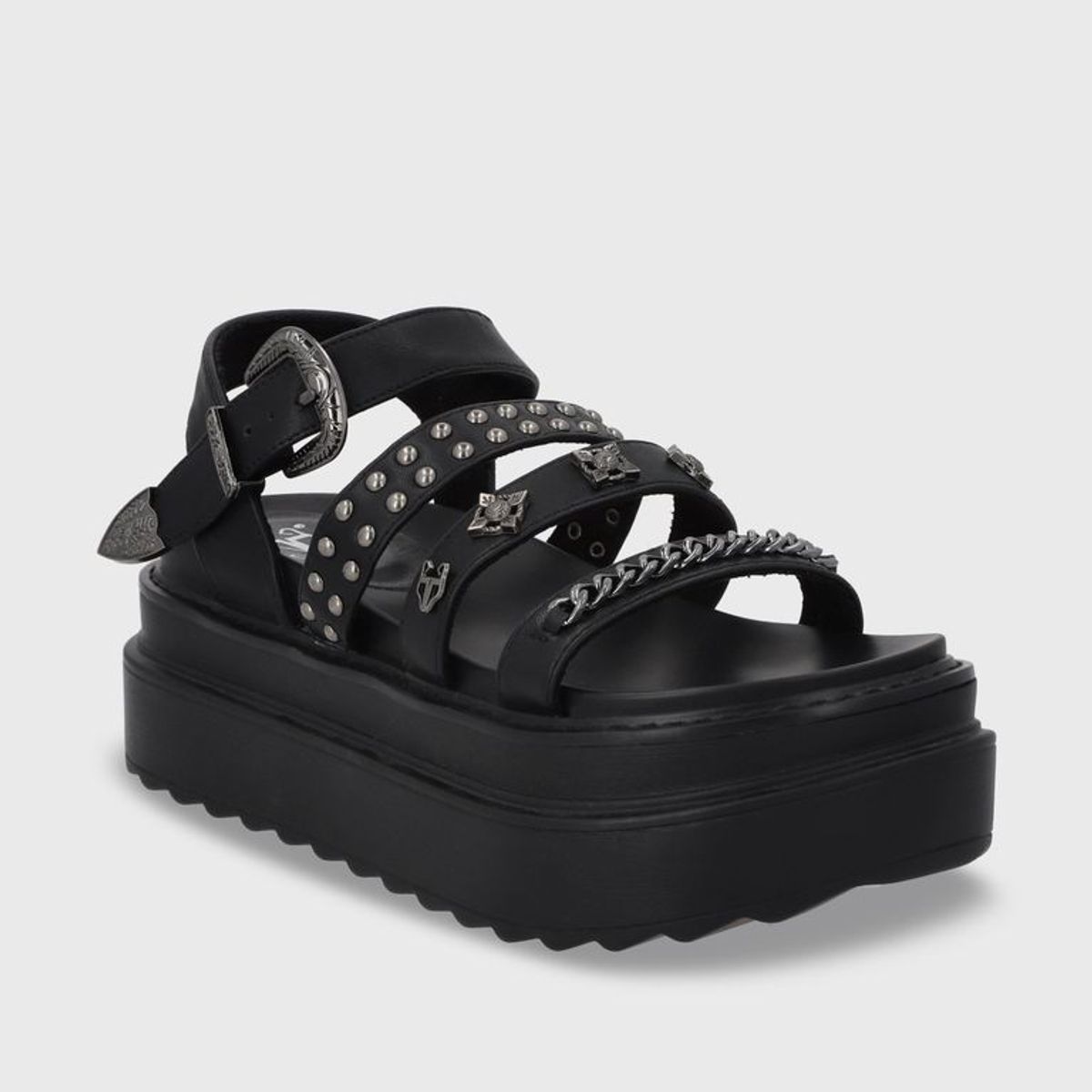GOTTA - Sandalia Mujer Negra Plataforma 25235 Gotta