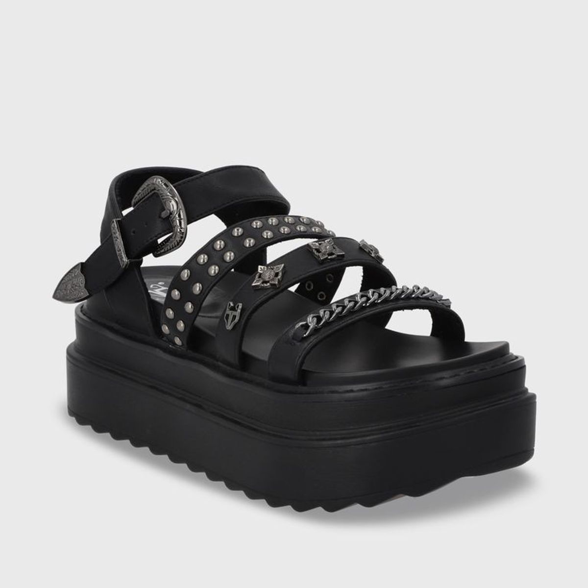 GOTTA - Sandalia Mujer Negra Plataforma 25235 Gotta