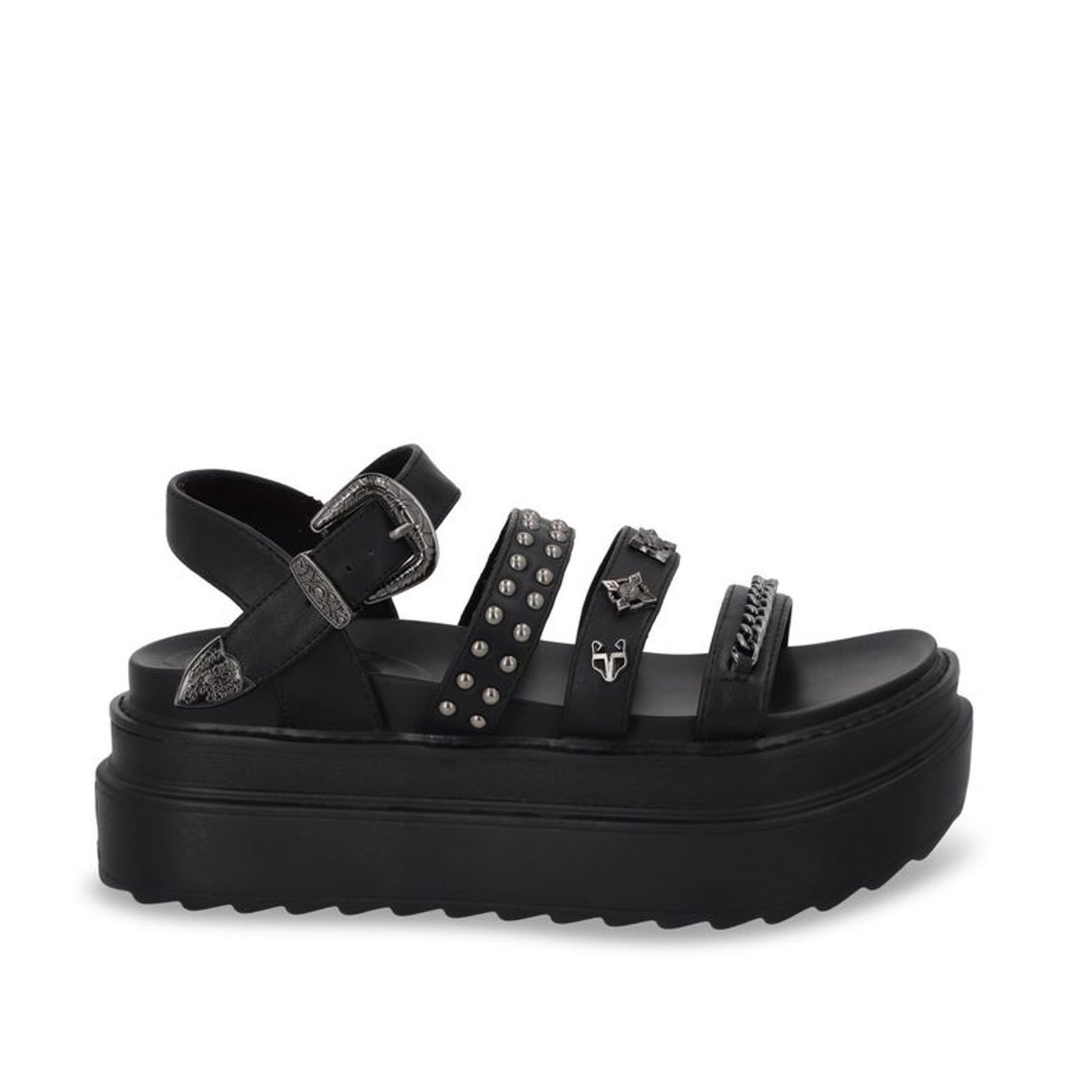 GOTTA - Sandalia Mujer Negra Plataforma 25235 Gotta