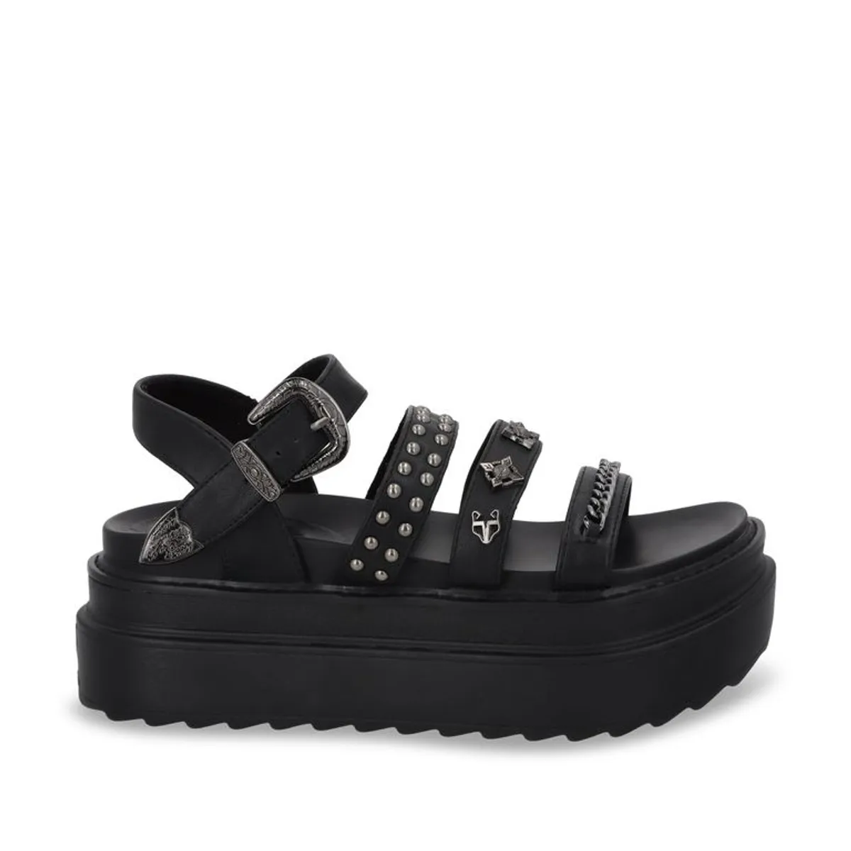 GOTTA - Sandalia Mujer Negra Plataforma 25235 Gotta