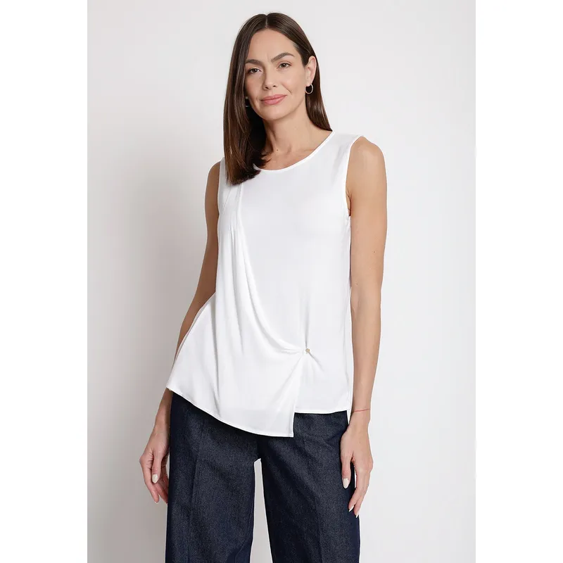 CANADIENNE - Polera de Mujer Modelo Rebecca Color Crudo