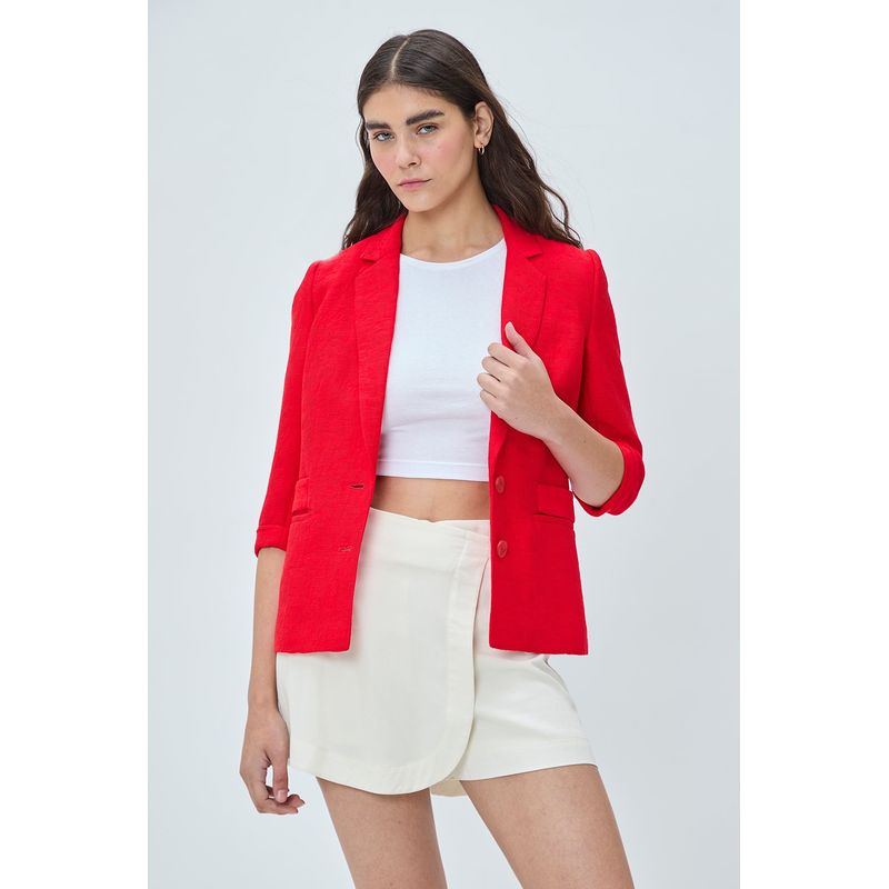 IO - Blazer Rojo Mujer Io