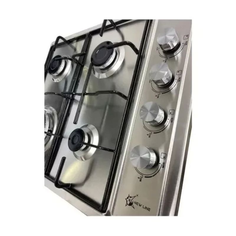 GENERICO - Encimera A Gas Inox Con Chispero Cocina 4 Platos