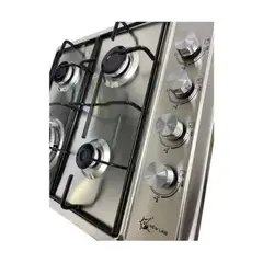 GENERICO - Encimera A Gas Inox Con Chispero Cocina 4 Platos