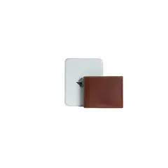 DOCKERS - Billetera Bifold Slim con Ventana Café