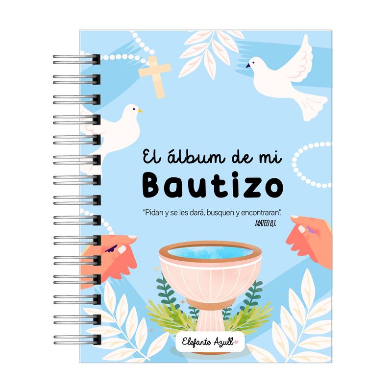 ELEFANTE AZULL - Recuerdo de mi Bautizo Elefante Azull