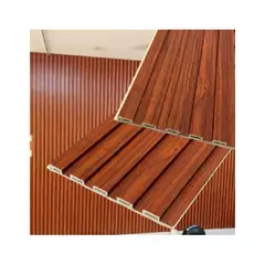 GENERICO - WPC Wall Panel Interior Slim 10 piezas - Caoba