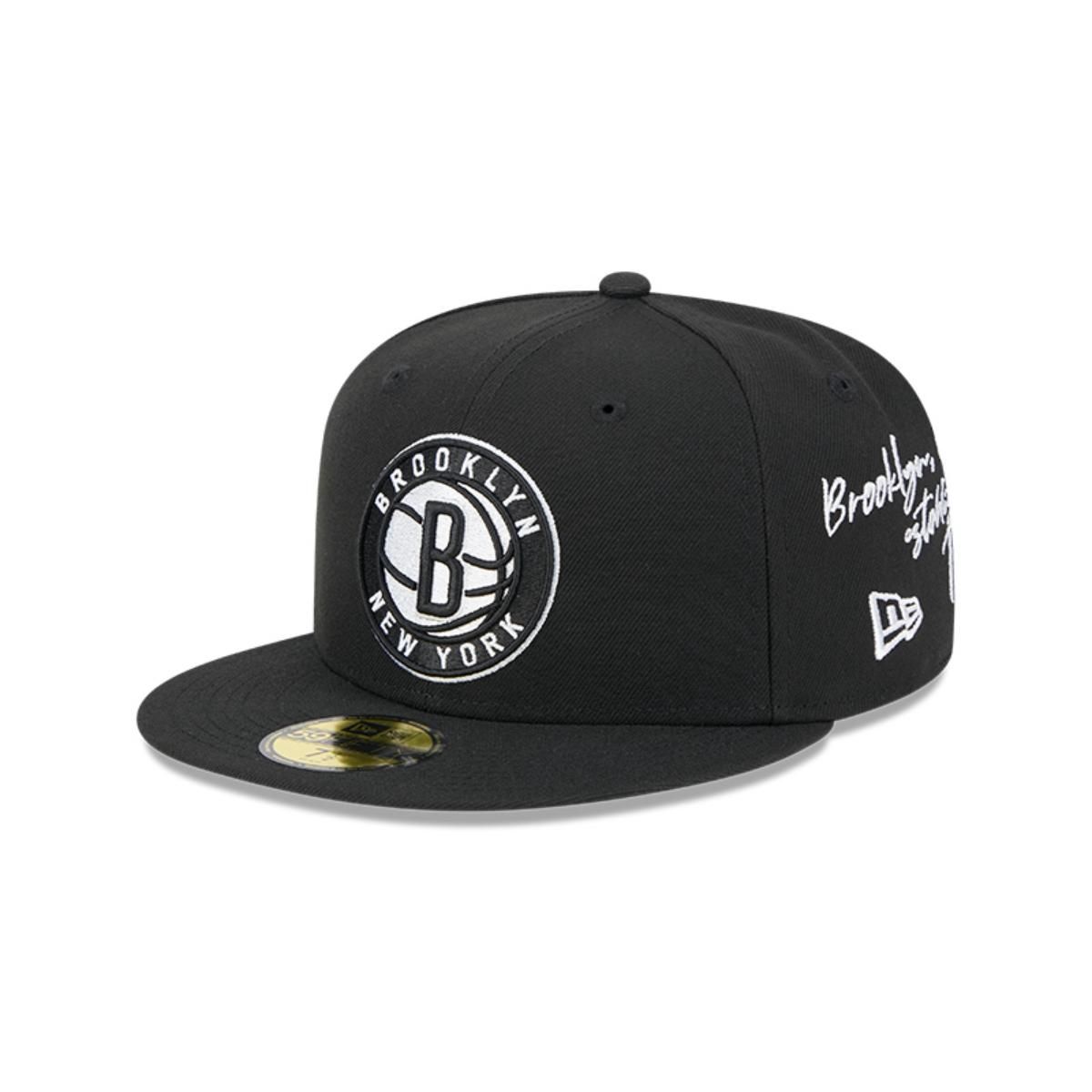 NEW ERA - Gorra 59Fifty Brooklyn Nets NBA Team Verbiage Black