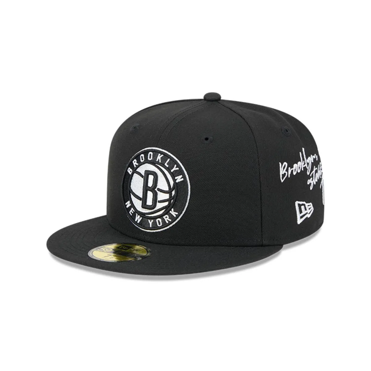 NEW ERA - Gorra 59Fifty Brooklyn Nets NBA Team Verbiage Black