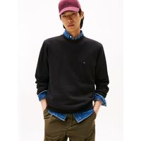 Polerón Solid Con Cuello Redondo Negro