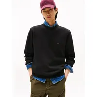 Polerón Solid Con Cuello Redondo Negro