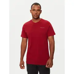 TOMMY HILFIGER - Polera Con Logo Slim Fit Rojo Tommy Jeans