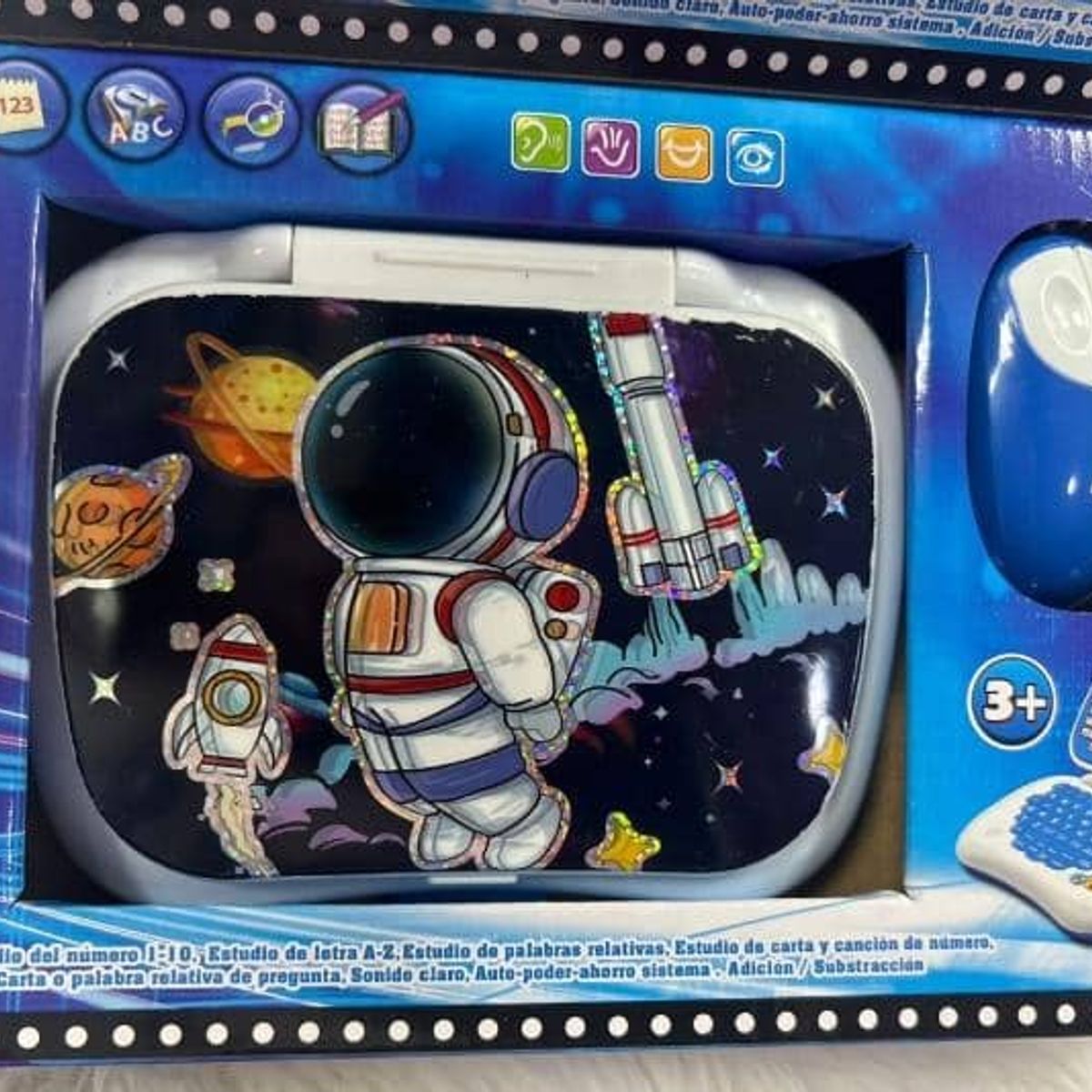 GENERICO - COMPUTADORA DIDACTICA ESPAÑOL-INGLES ASTRONAUTAS AZUL WYM