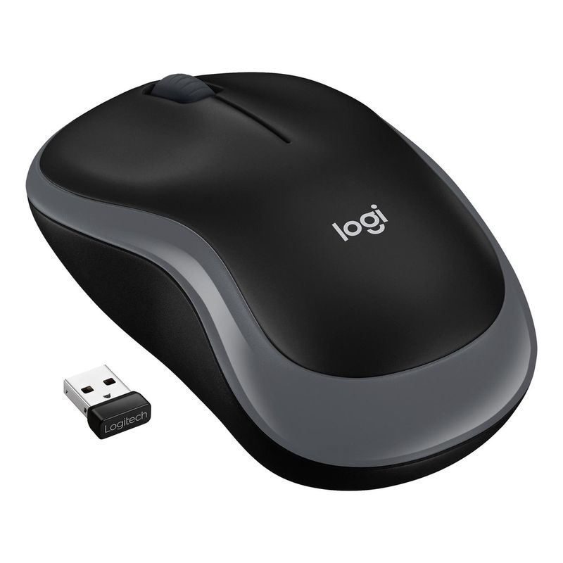 LOGITECH - Mouse Inalámbrico Logitech M185 Negro Grafito