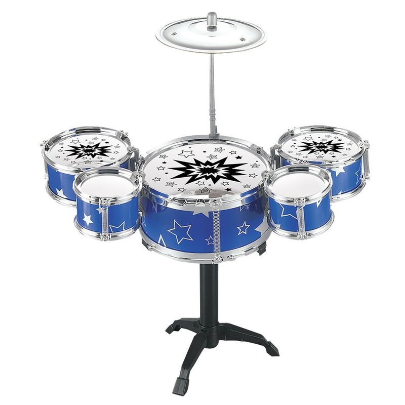 JAZZ DRUM - Mini Batería Musical de Juguete 7 Piezas Para Niños
